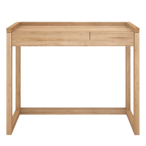 Ethnicraft Oak Frame Desk with 2 Drawers