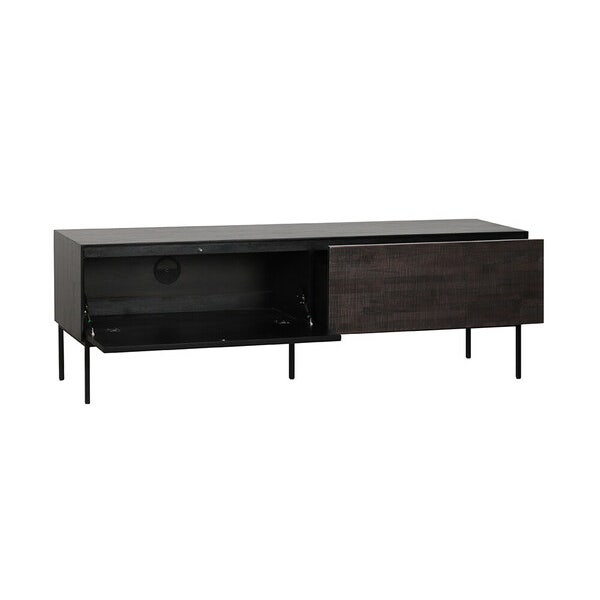 Ethnicraft Grooves TV Cupboard - 1 Flip Down Door