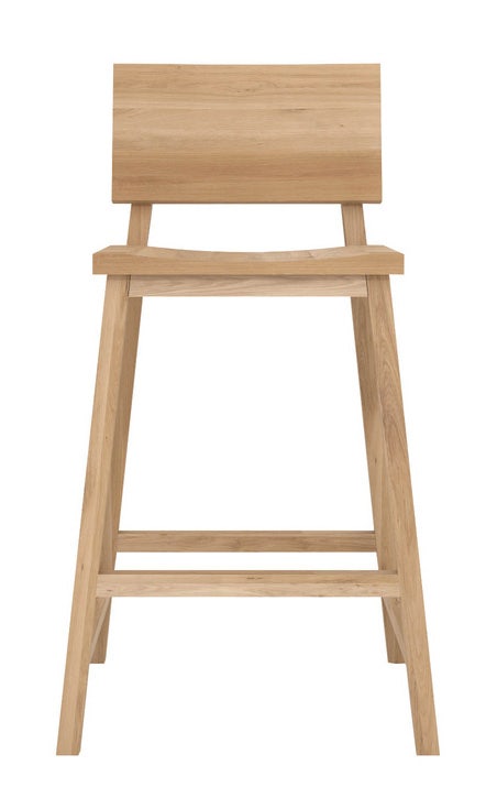 Ethnicraft Oak N3 Kitchen Counter Stool