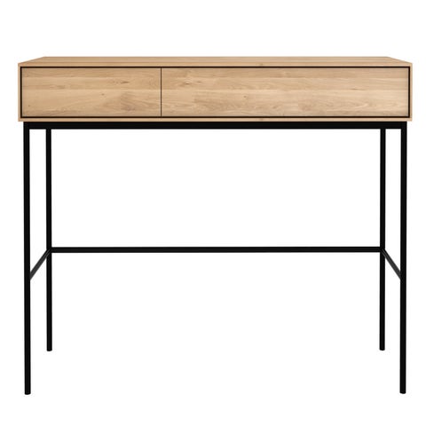 Ethnicraft Oak Whitebird Desk with 2 Drawers