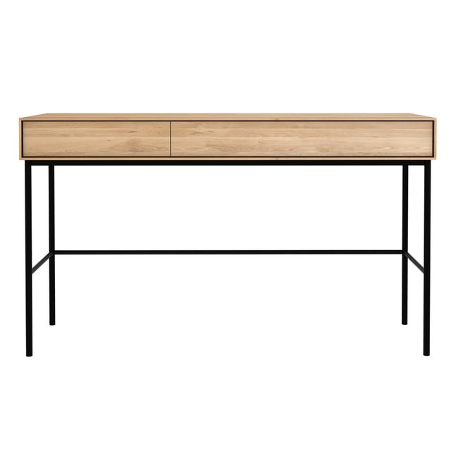 Ethnicraft Oak Whitebird Desk with 2 Drawers