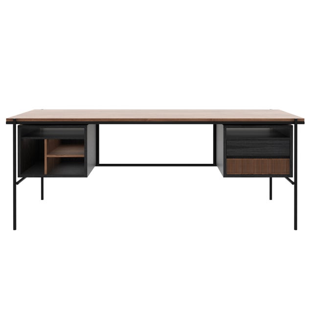 Ethnicraft Oscar Desk with 2 Drawers