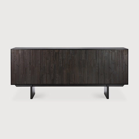 Ethnicraft Teak Mosaic 4 Doors Sideboard