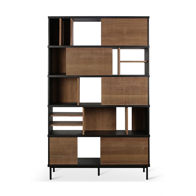 Ethnicraft Teak Oscar Rack - 5 Sliding Doors