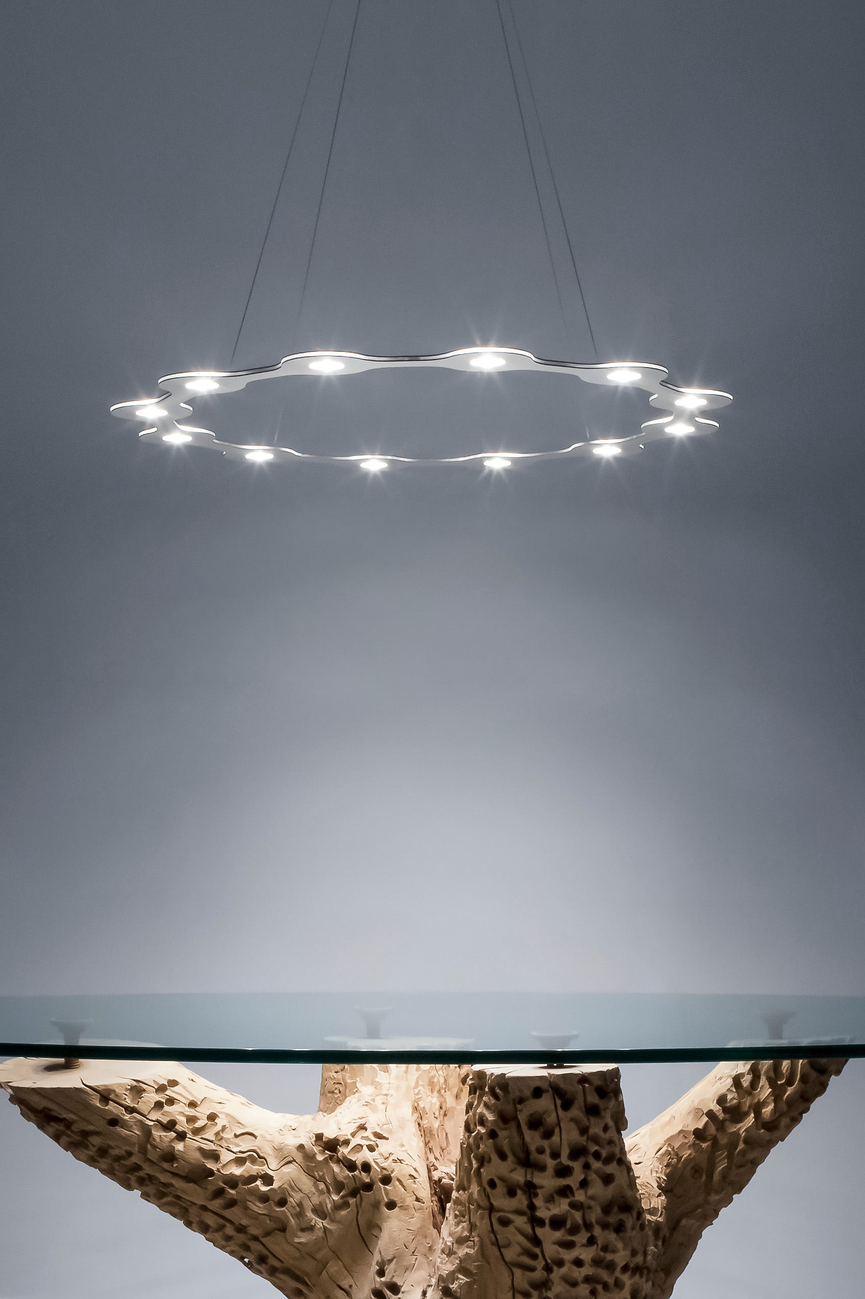 Lumen Center Italia Flat Ring 12 Suspension Lamp