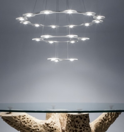 Lumen Center Italia Flat Saturn 3 Suspension Lamp