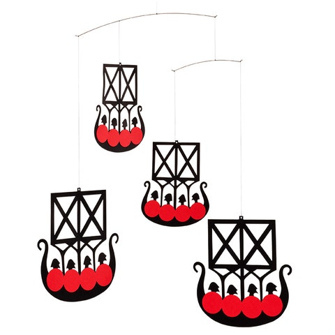 Flensted The 4 Viking Ships Mobile (Not in Source)