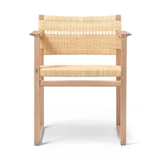 Fredericia BM62 Armchair - Natural Cane Wicker