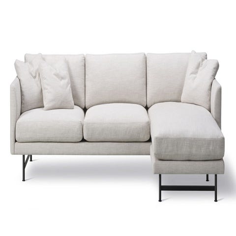 Fredericia Calmo 80 Metal Base 3 Seater Sofa with Chaise