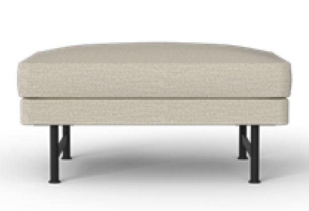 Fredericia Calmo 80 Metal Base Ottoman