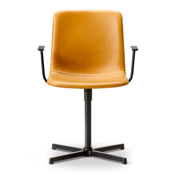 Fredericia Pato Executive Swivel X-Base Armchair - Fully Upholstered