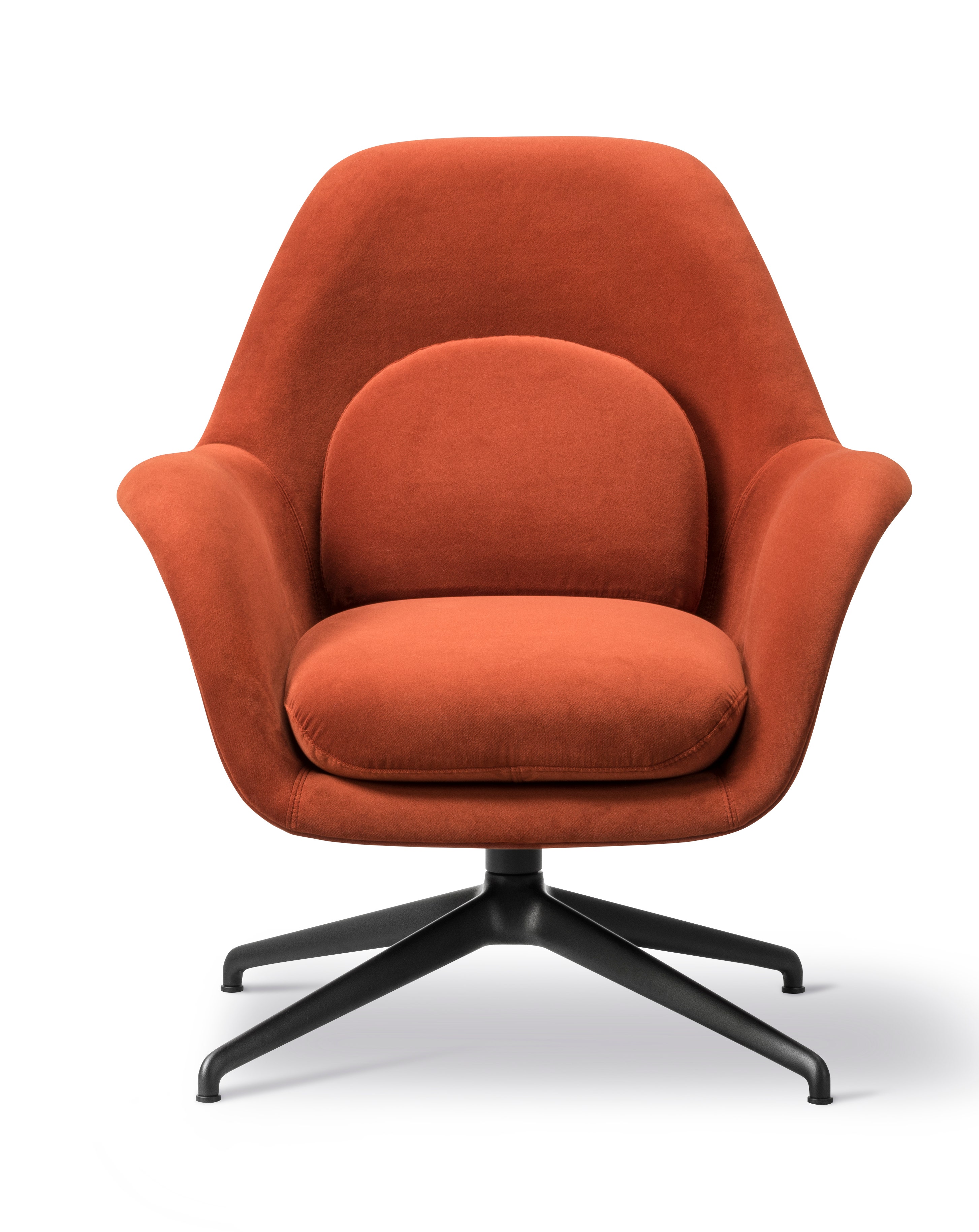 Fredericia Swoon Petit Lounge Chair - Swivel Base