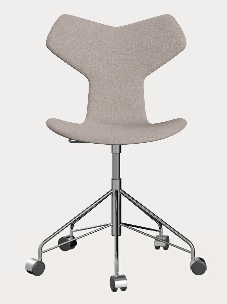 Fritz Hansen Grand Prix™ Adjustable Swivel Chair with Castors - Fully Upholstered