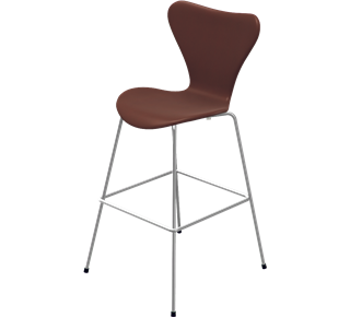 Fritz Hansen Series 7™ Bar/Counter Stool - Fully Upholstered
