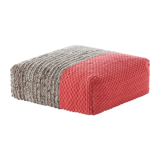 GAN Mangas Space Square Plait Pouf