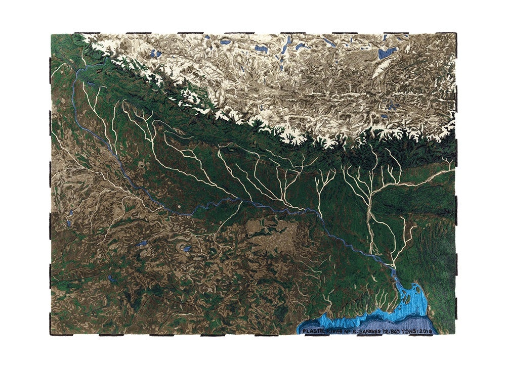 GAN Plastic Rivers Rug