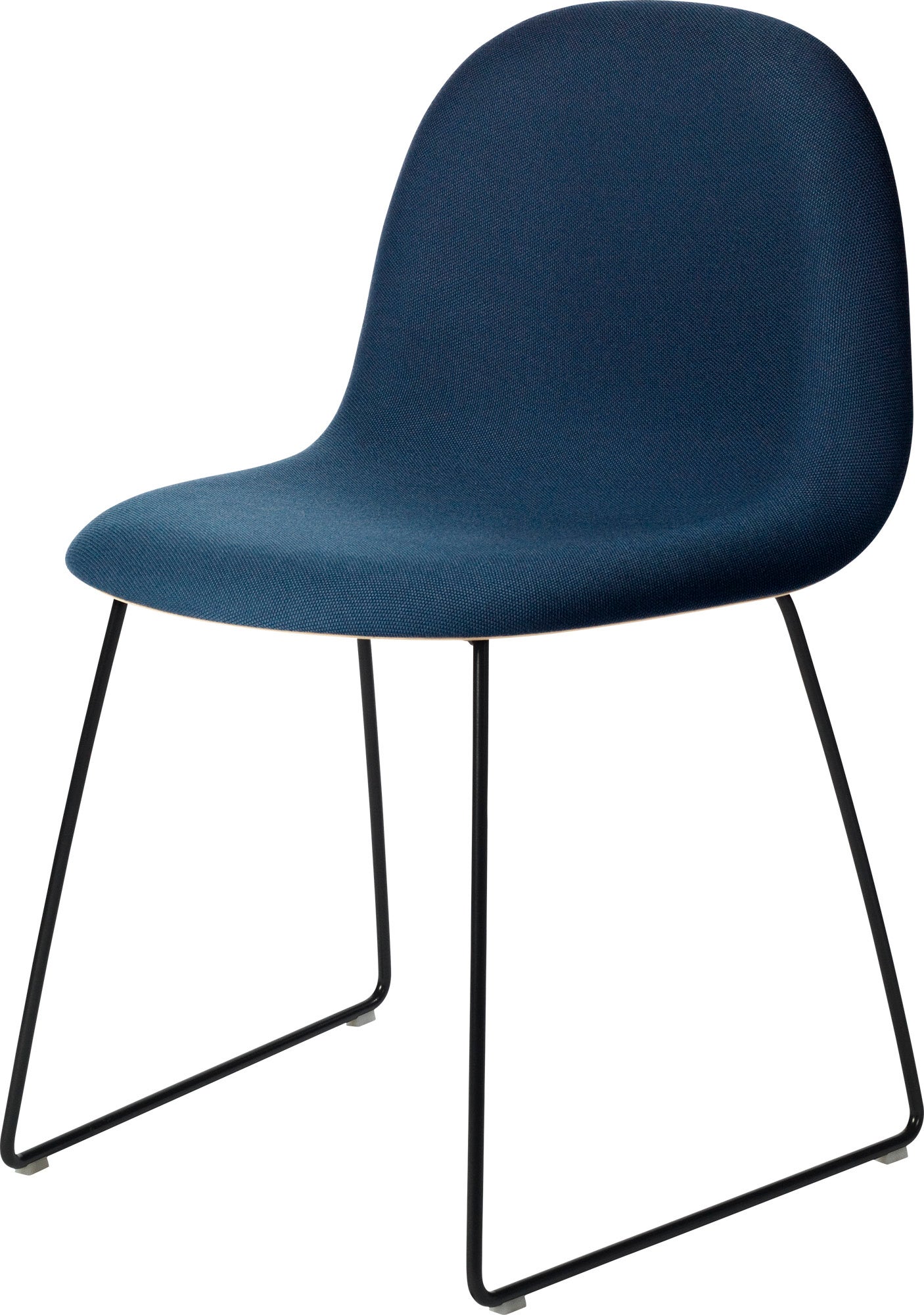 GUBI 3D Sledge Base Dining Chair - Front Upholstered