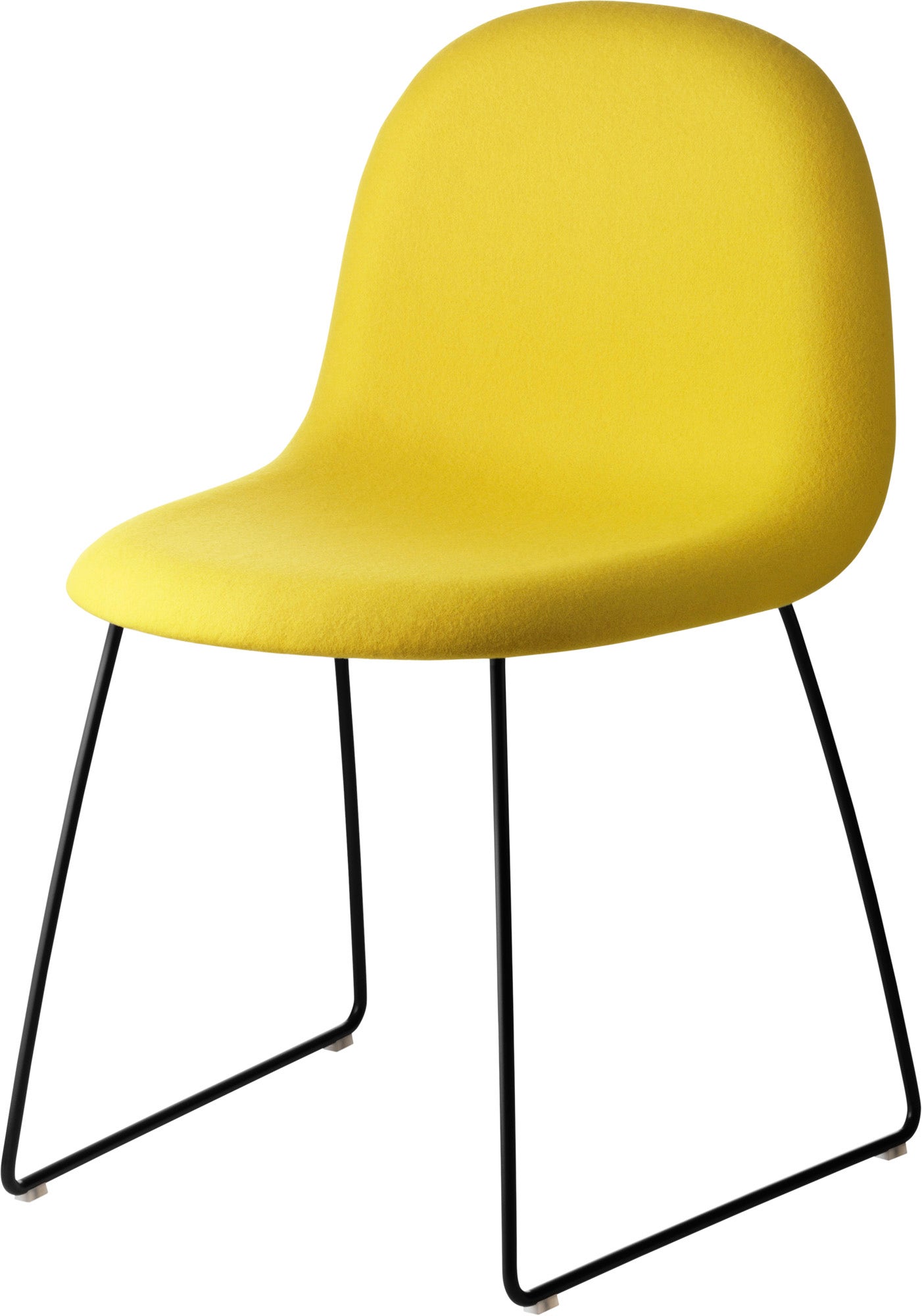 GUBI 3D Sledge Base Dining Chair - Fully Upholstered