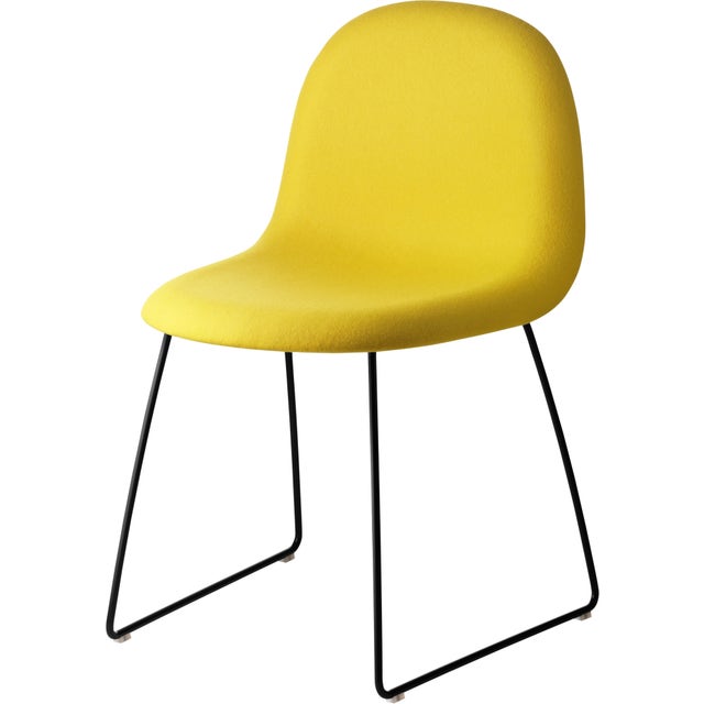 GUBI 3D Sledge Base Dining Chair - Fully Upholstered