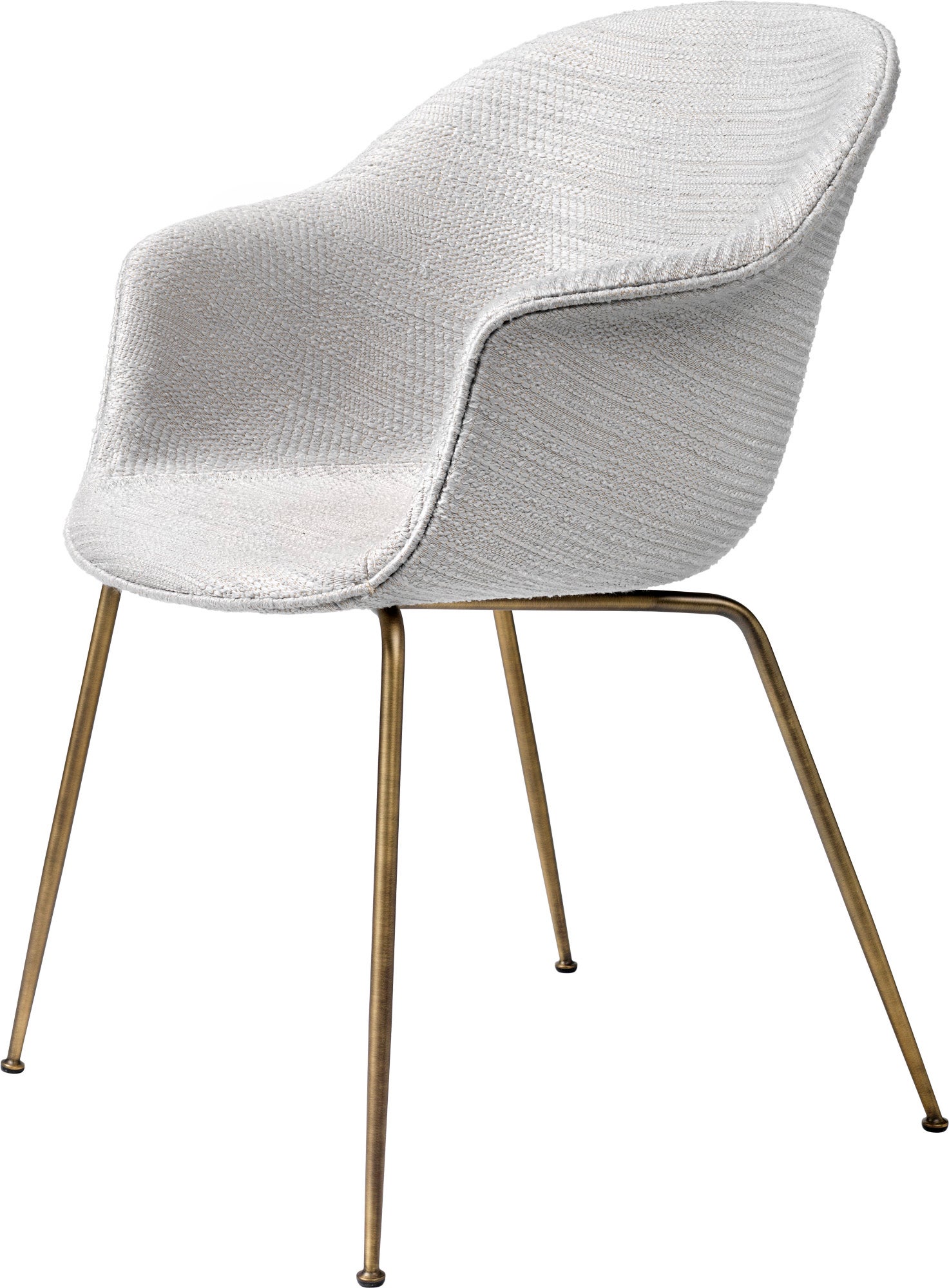 GUBI Bat Conic Base Dining Chair - Fully Upholstered