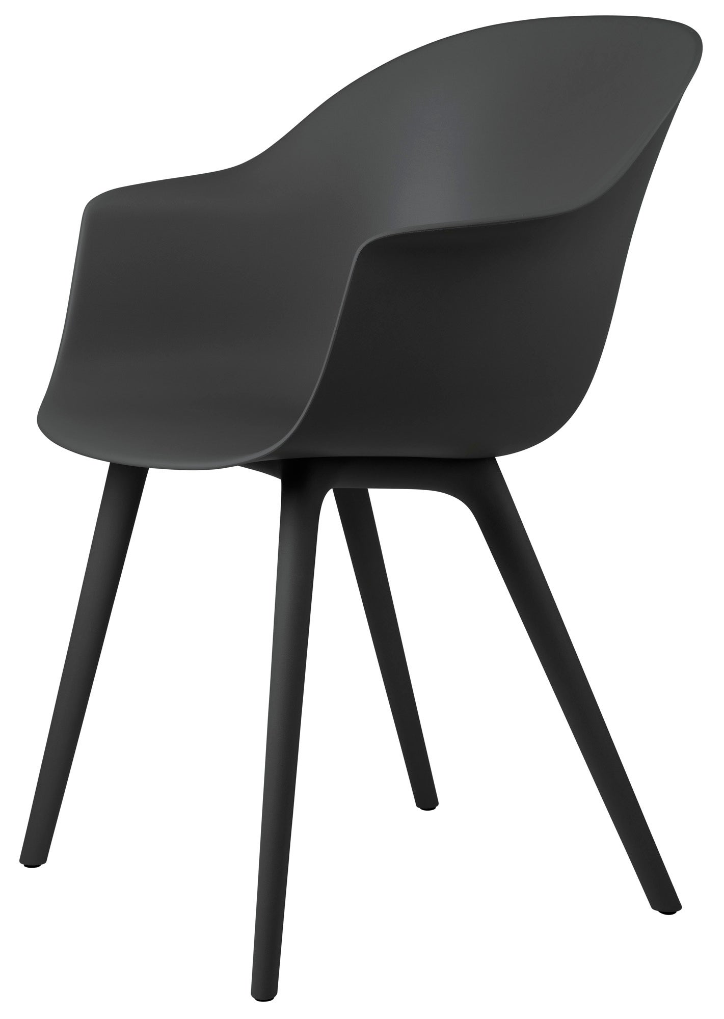 GUBI Bat Plastic Base Dining Chair