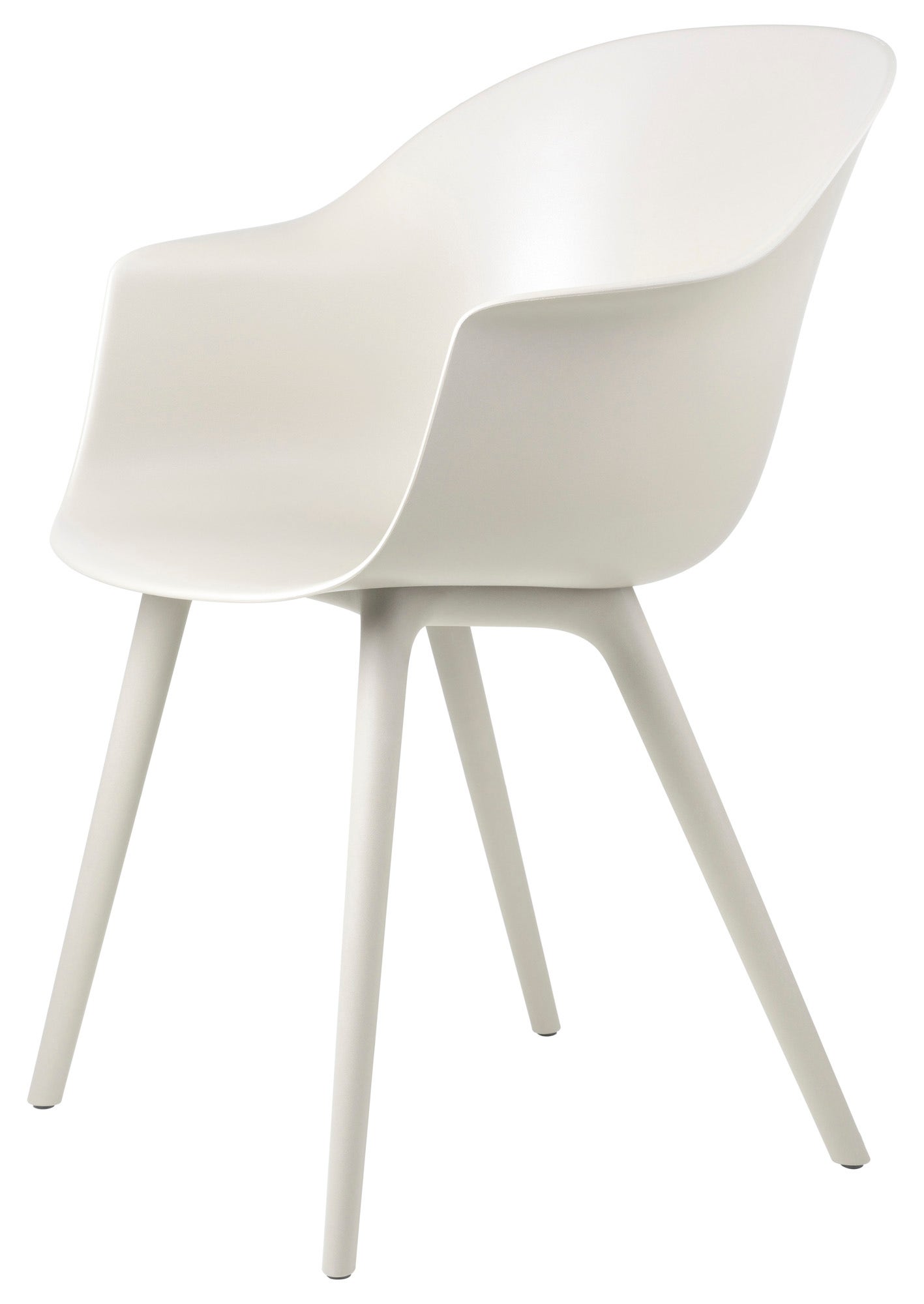 GUBI Bat Plastic Base Outdoor Dining Chair