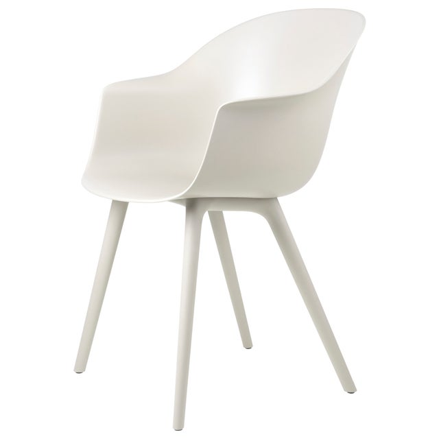 GUBI Bat Plastic Base Outdoor Dining Chair