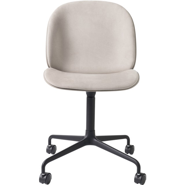 GUBI Beetle 4-Star Base Meeting Chair with Castors - Fully Upholstered