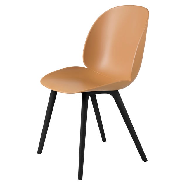 GUBI Beetle Black Plastic Base Dining Chair