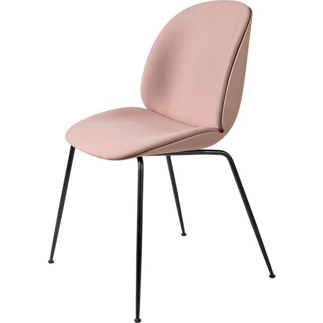 GUBI Beetle Conic Base Dining Chair - Front Upholstered