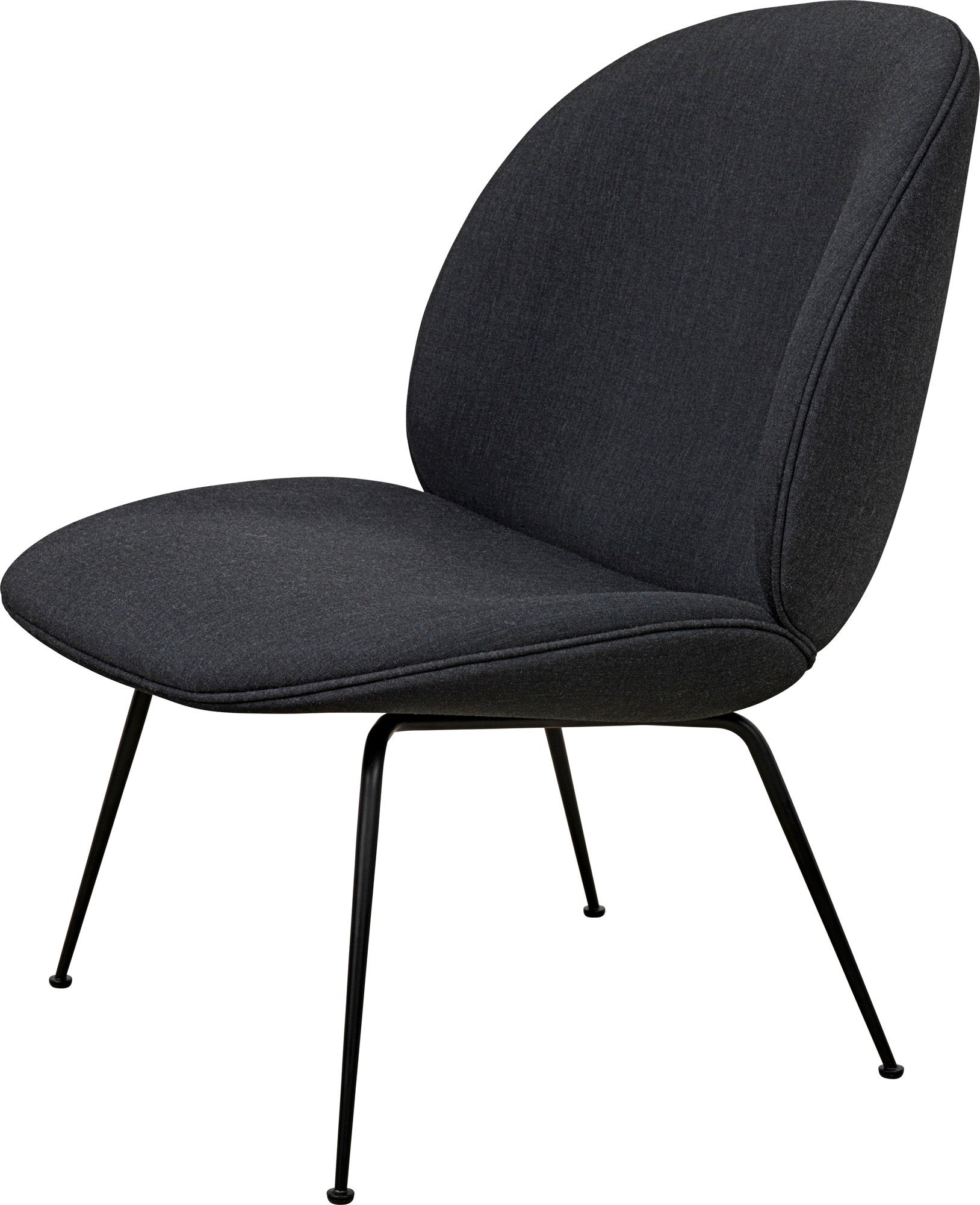 GUBI Beetle Conic Base Lounge Chair - Fully Upholstered