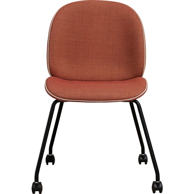 GUBI Beetle Meeting Chair 4 Legs with Castors - Fully Upholstered