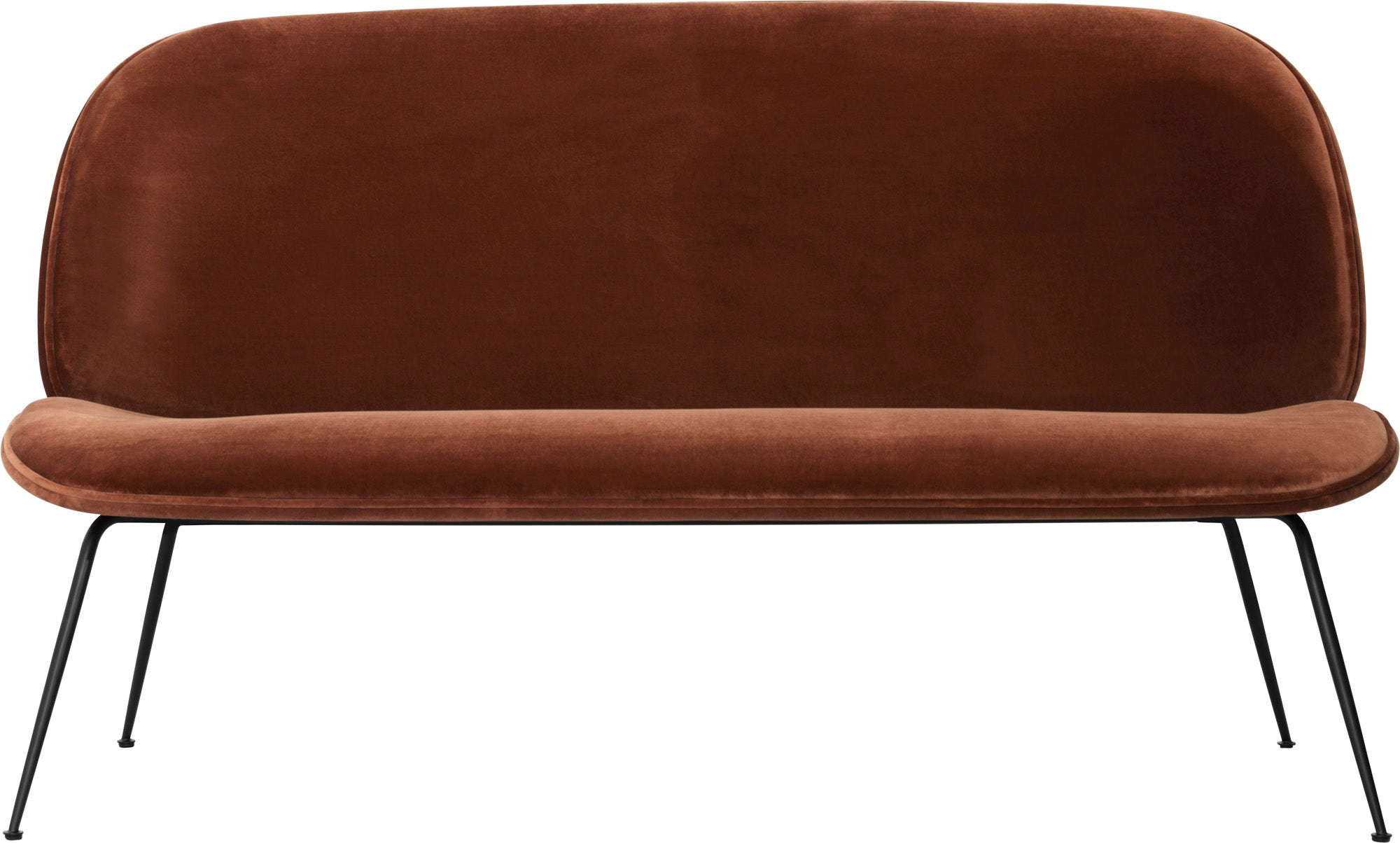 GUBI Beetle Conic Base 2-Seater Sofa - Fully Upholstered