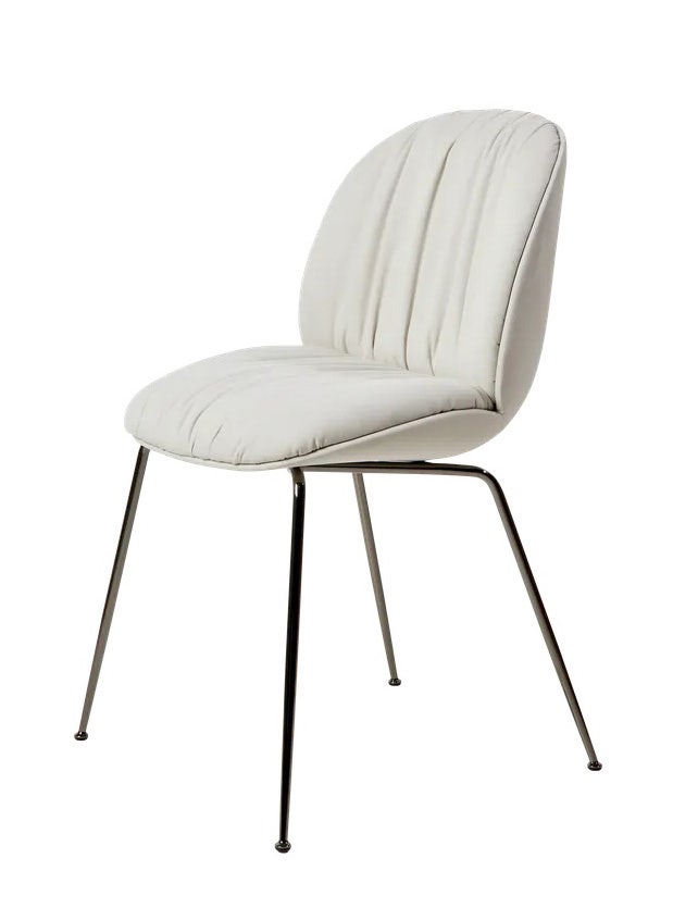 GUBI Beetle Soft Conic Base Dining Chair - Fully Upholstered