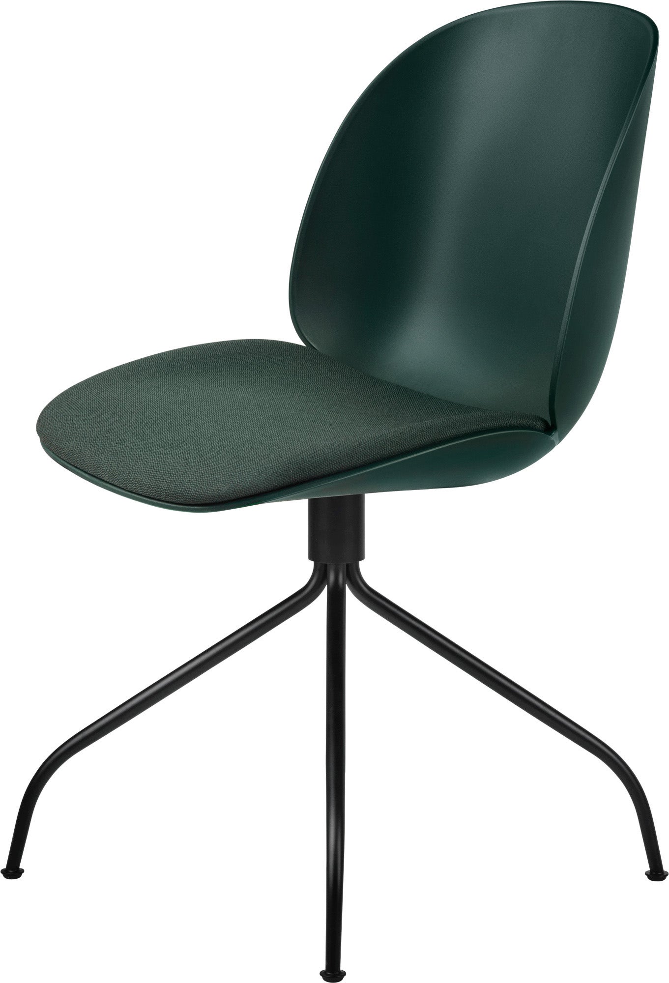 GUBI Beetle Swivel Base Meeting Chair - Upholstered Seat