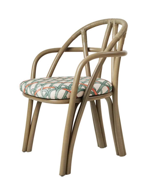 GUBI Bistra Dining Armchair - Seat Upholstered