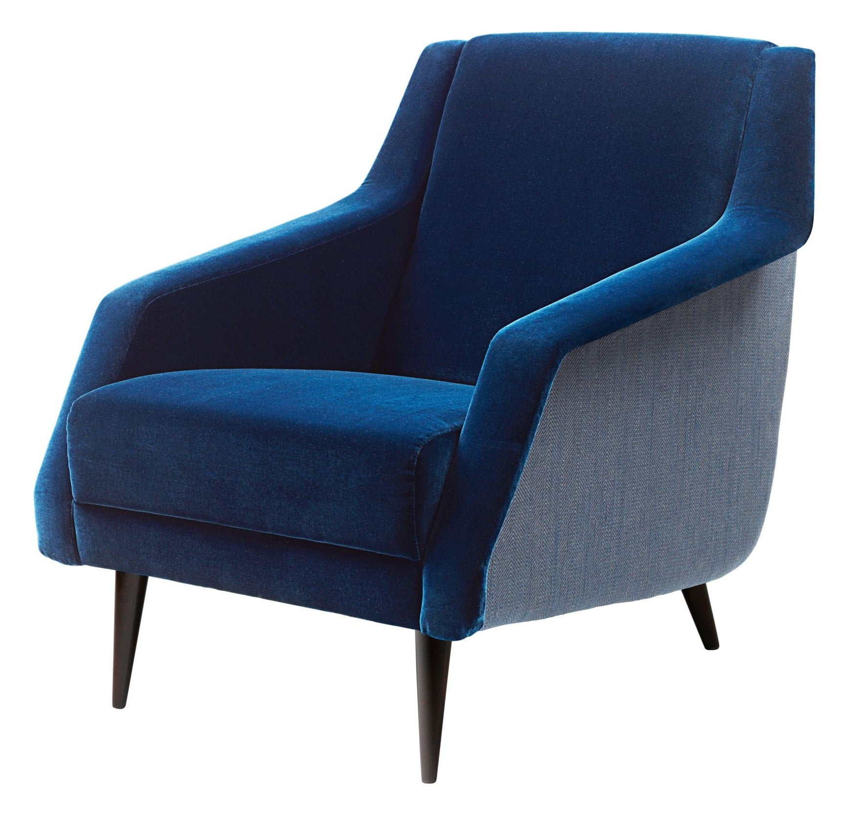 GUBI CDC.1 Wood Base Lounge Chair - Fully Upholstered