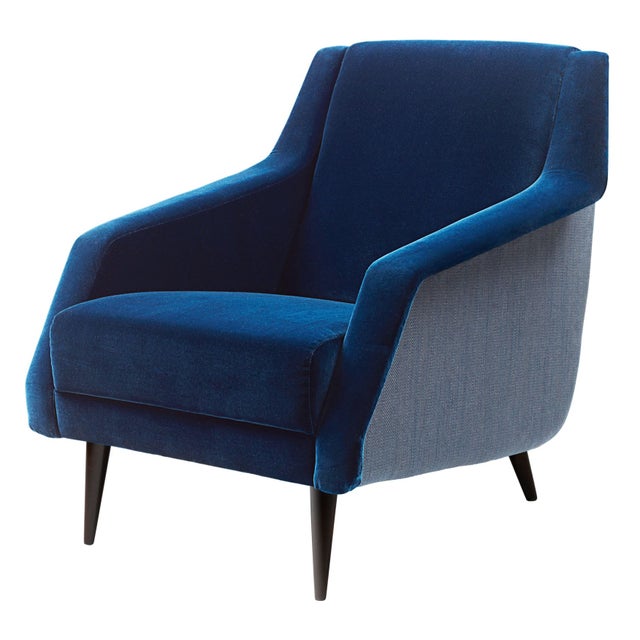 GUBI CDC.1 Wood Base Lounge Chair - Fully Upholstered