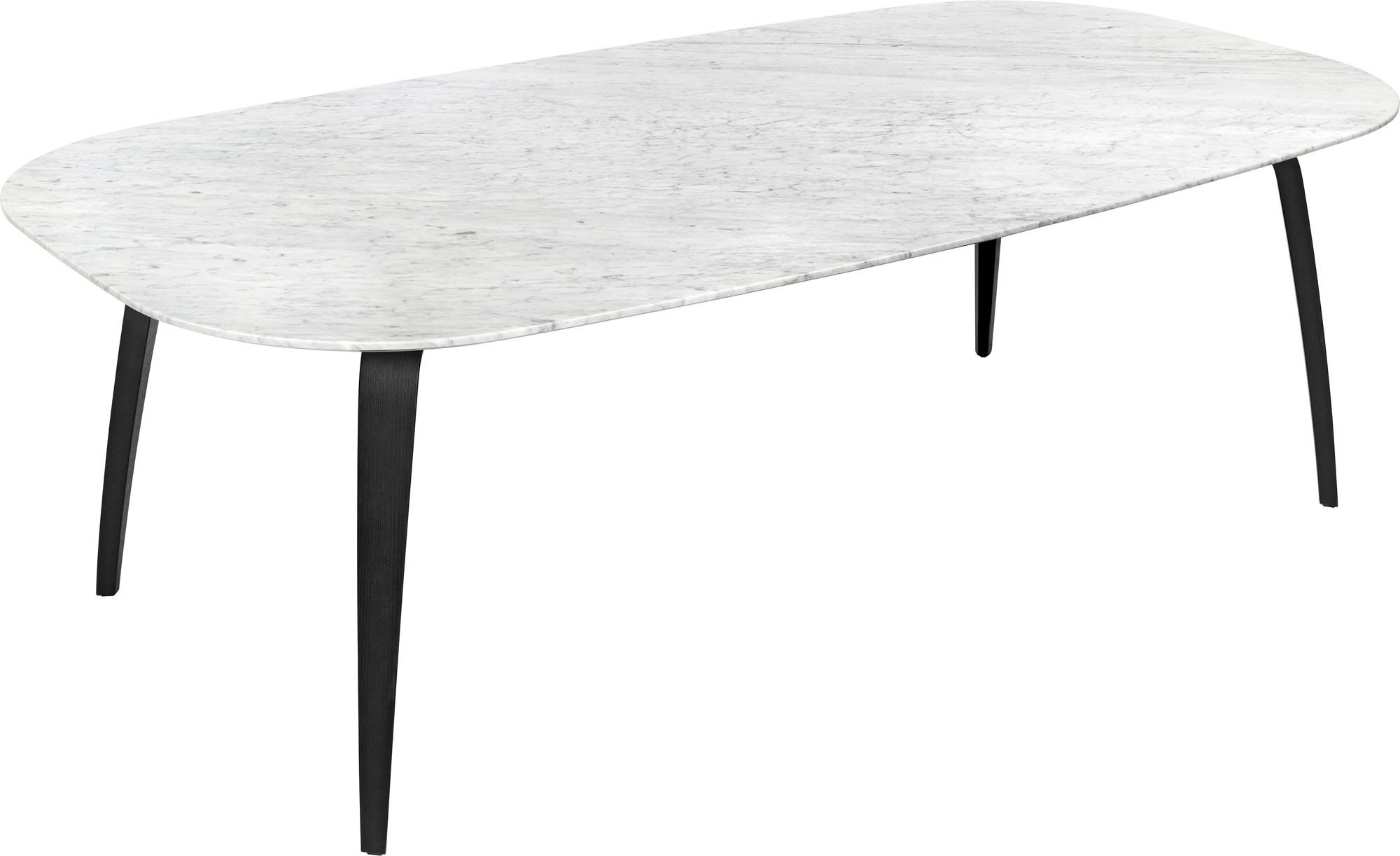 GUBI Elliptical Marble Top Dining Table - 120 x 230 cm