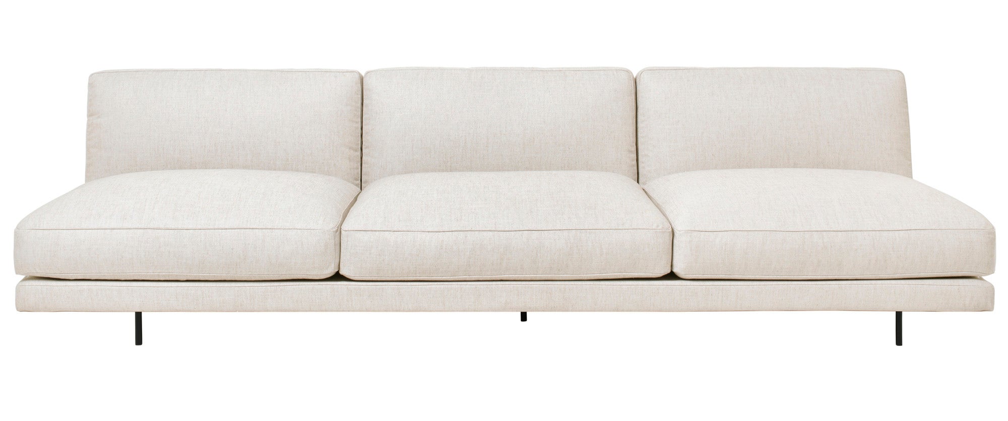 GUBI Flaneur Modular Sofa - 3 Seater without Armrests