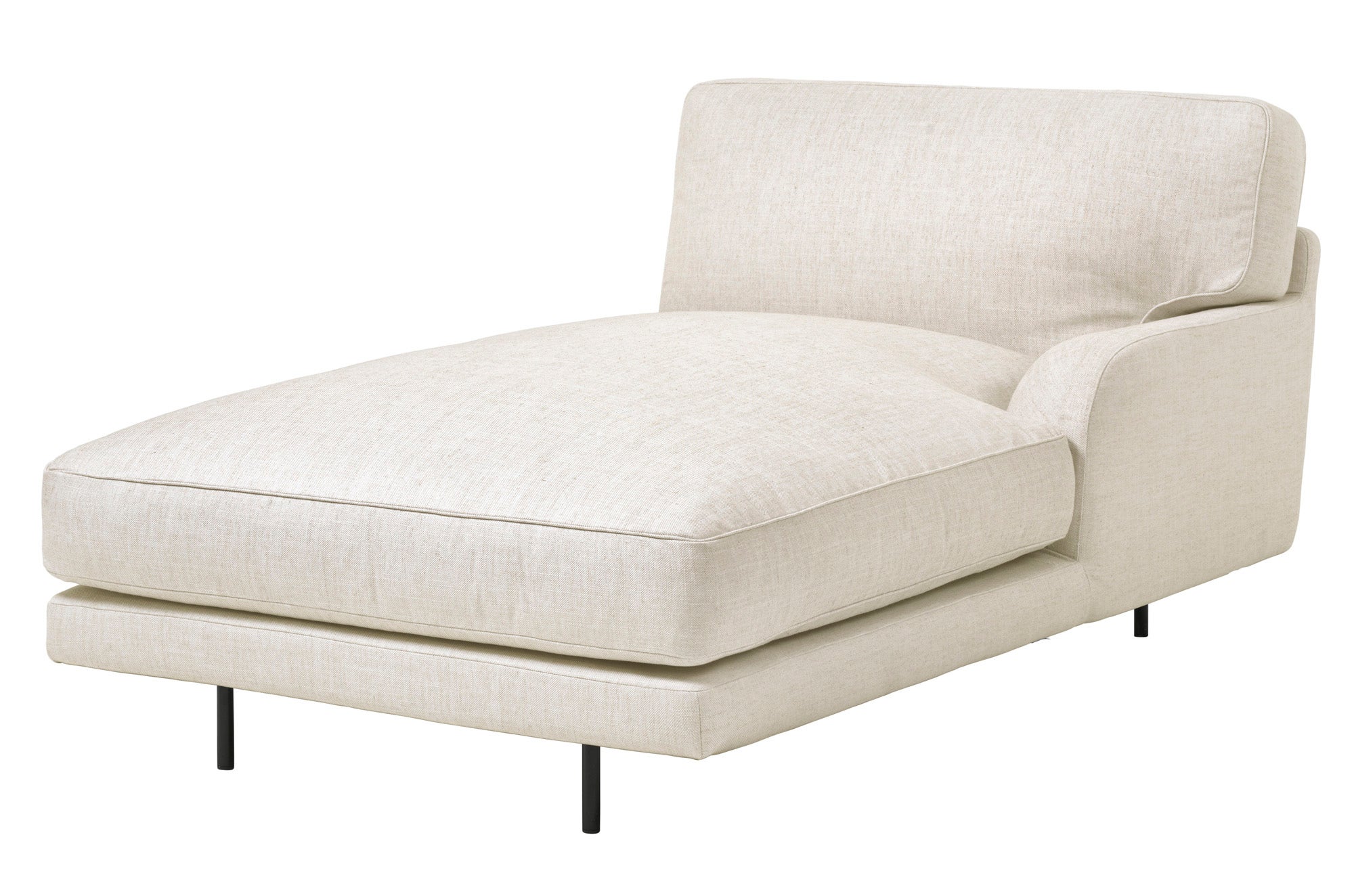 GUBI Flaneur Modular Sofa - Chaise Longue with Left Armrest