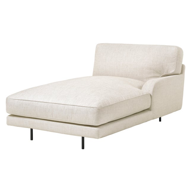 GUBI Flaneur Modular Sofa - Chaise Longue with Left Armrest