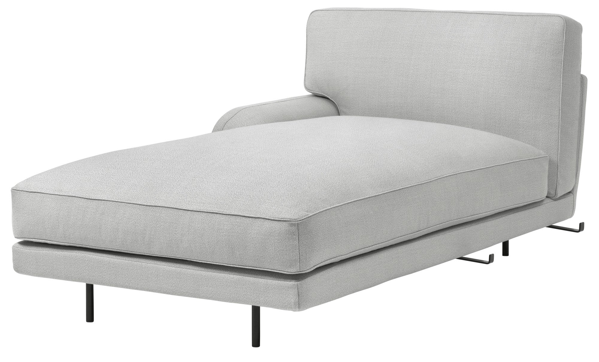 GUBI Flaneur Modular Sofa - Chaise Longue with Right Armrest