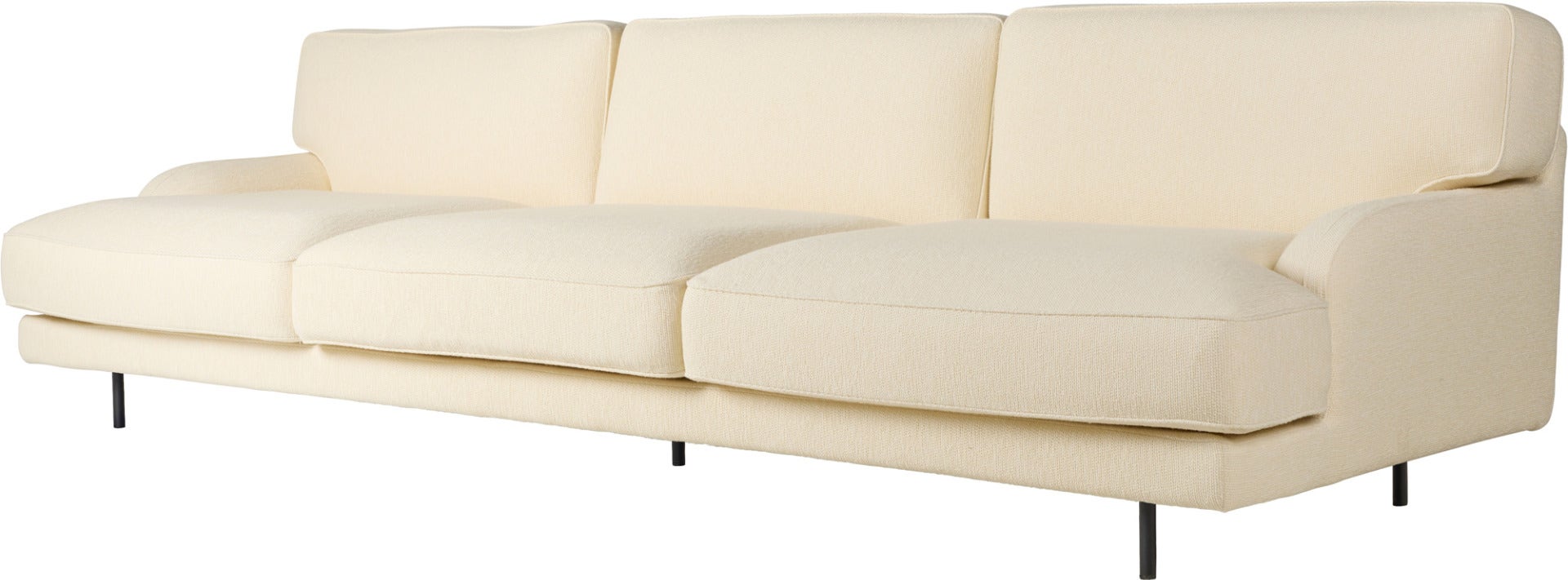 GUBI Flaneur Short Seat 3 Seater Sofa  - Fully Upholstered