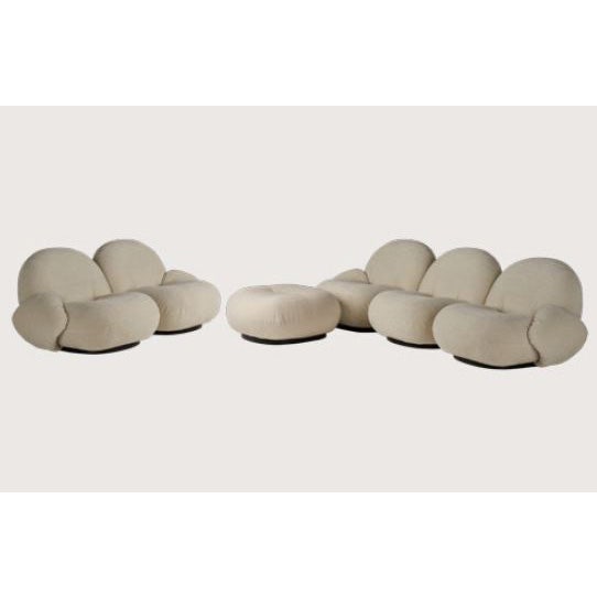 GUBI Pacha Outdoor Sofa - 5 Piece Set with Armrest & Ottoman - Fully Upholstered