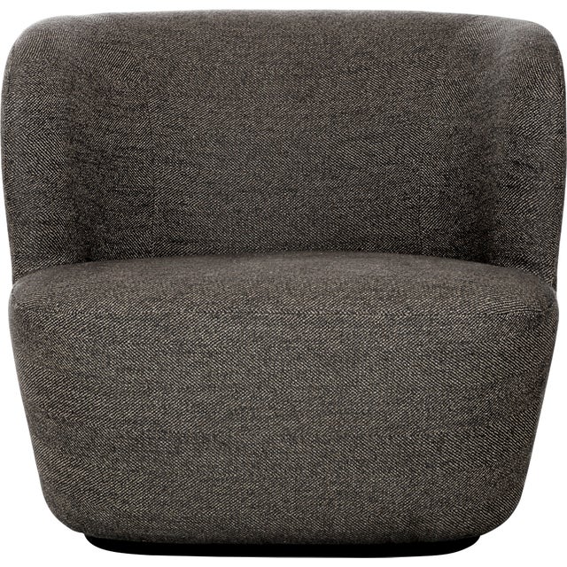 GUBI Stay Black Base Lounge Chair - Fully Upholstered