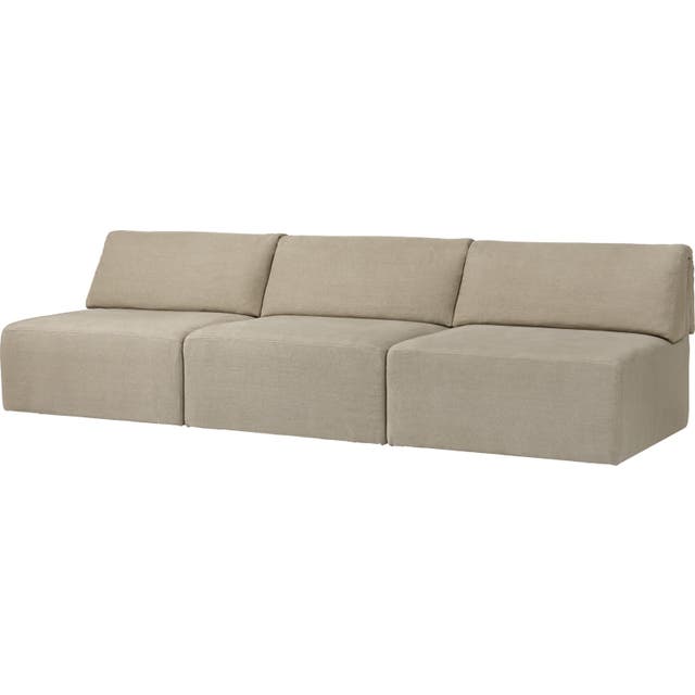 GUBI Wonder 3-Seater Sofa without Armrest - Fully Upholstered