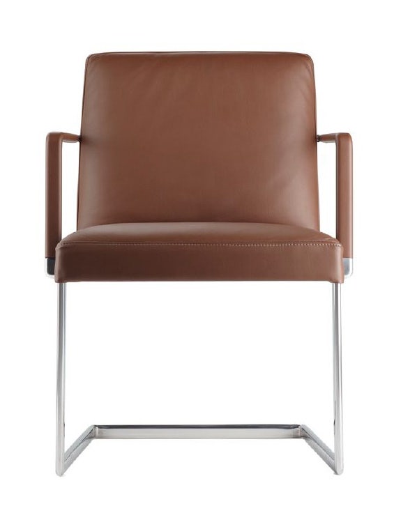 Poltrona Frau Chancellor Side Chair with Sled Base