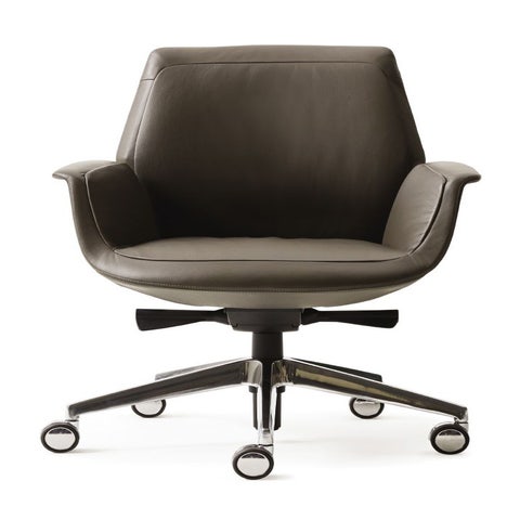 Poltrona Frau Downtown Low Back Conference Chair - Adjustable Height
