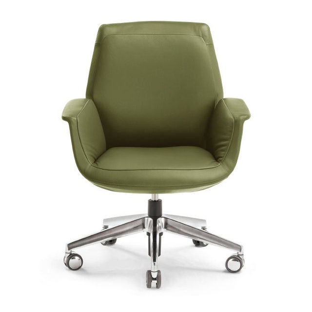 Poltrona Frau Downtown Low Back Conference Chair - Fixed Height
